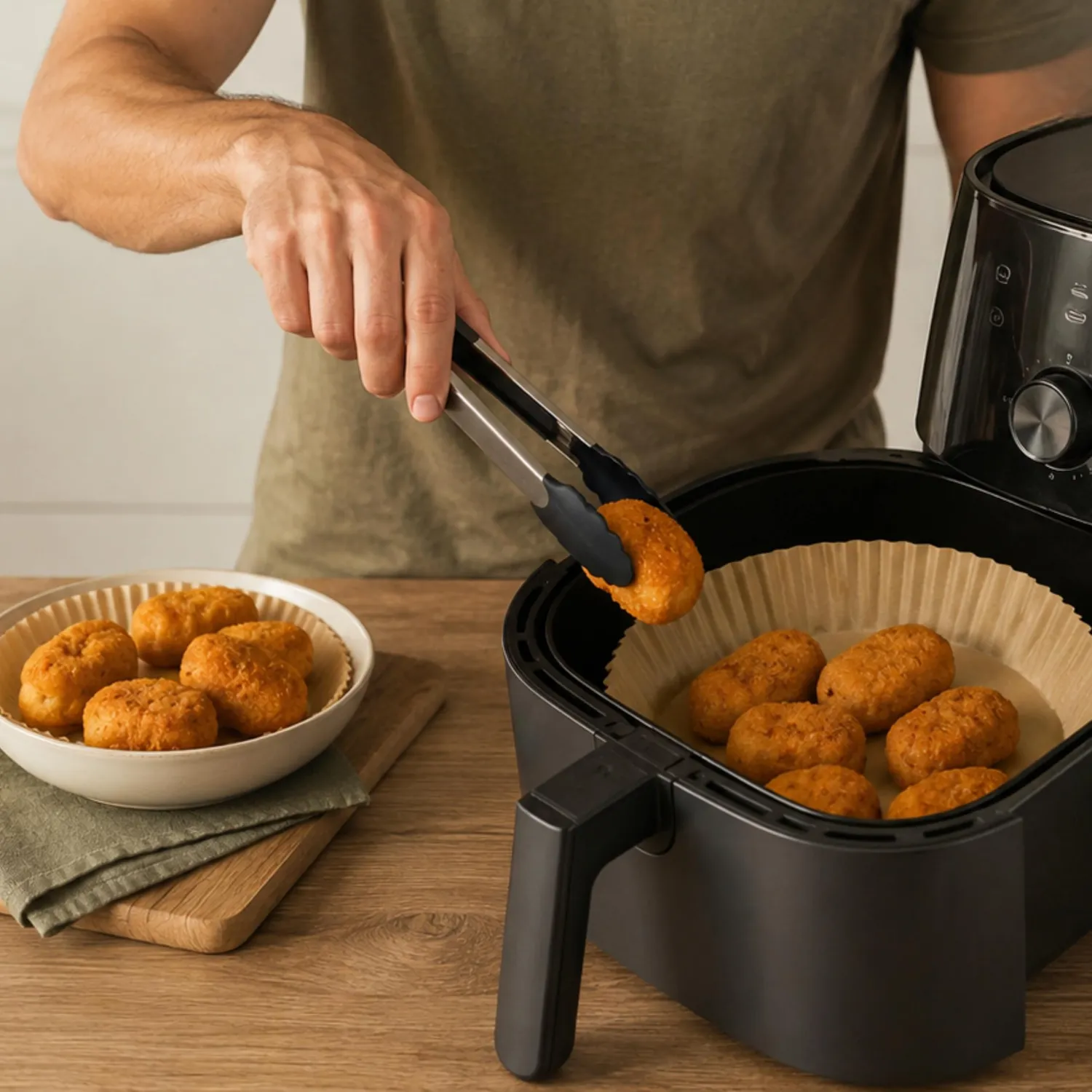 Beper C103ACC100 papier cuisson airfryer 100 feuilles 20 cm