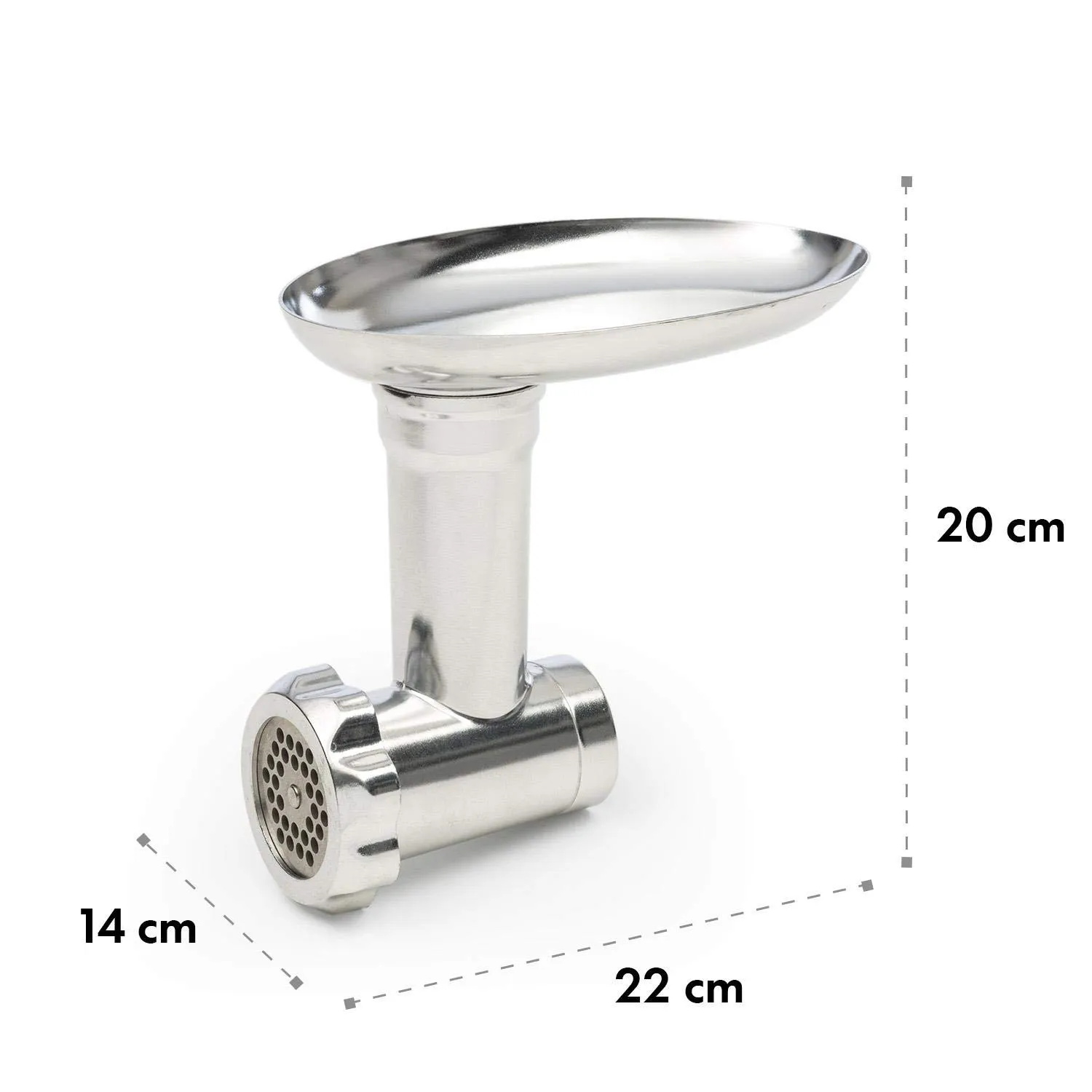 Klarstein Curve set accessoires robot hachoir bol inox