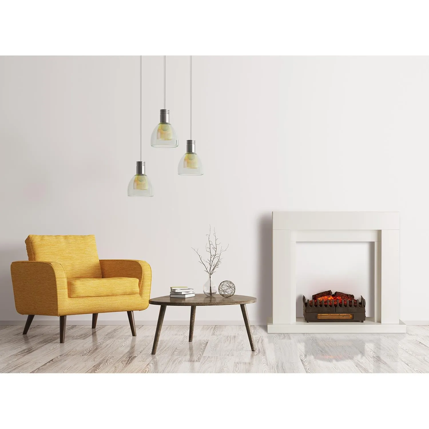 Klarstein Studio Frame corps cheminée blanc MDF