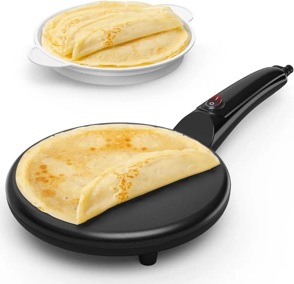 YASHE Crêpière Électrique 800W antiadhésive portable