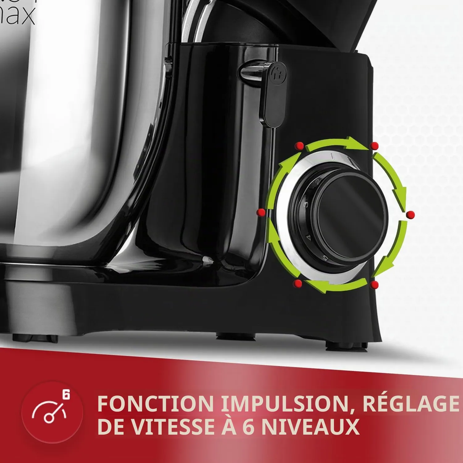MPM MRK-19 robot pâtissier 6,5L 2200W max