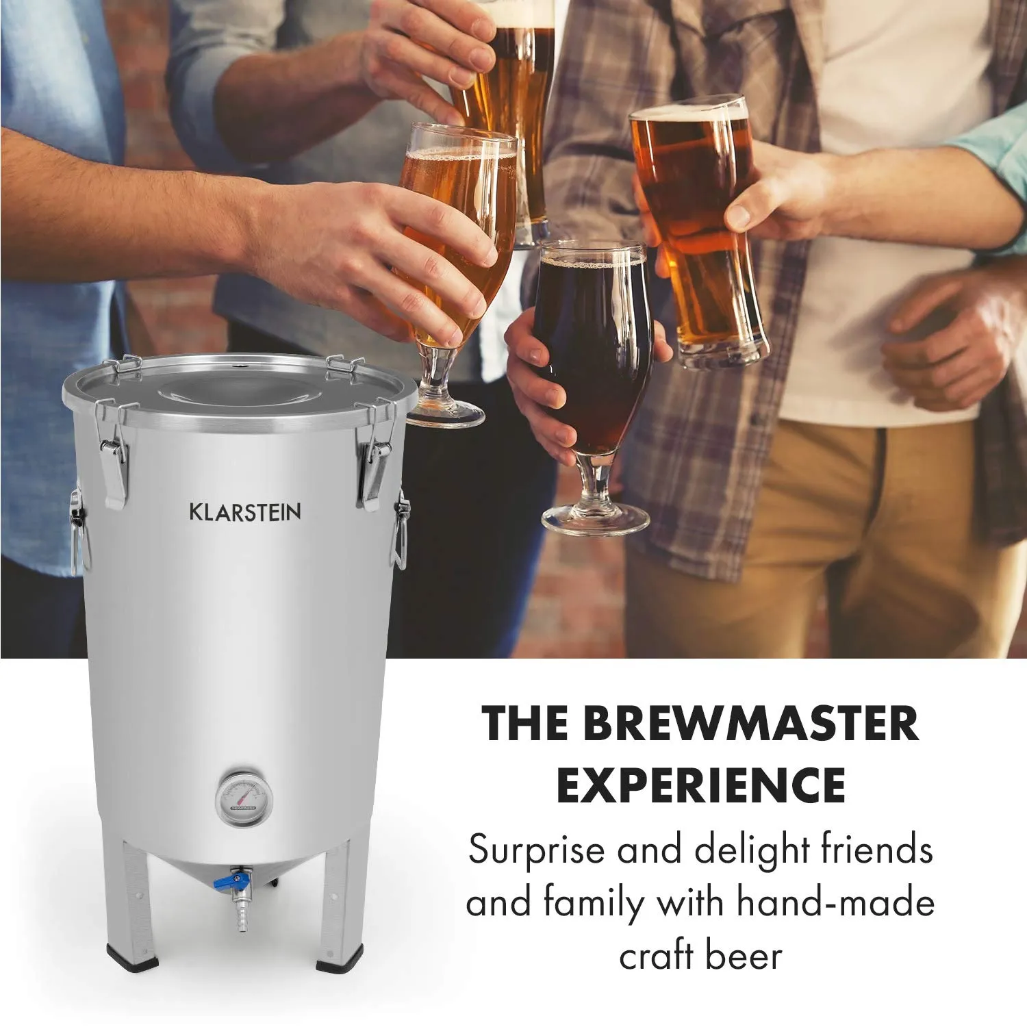 Klarstein Gärkeller cuve de fermentation 30 L inox