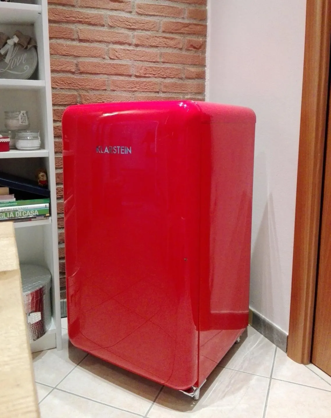 Klarstein Pop Art mini frigo rétro 121 L rose