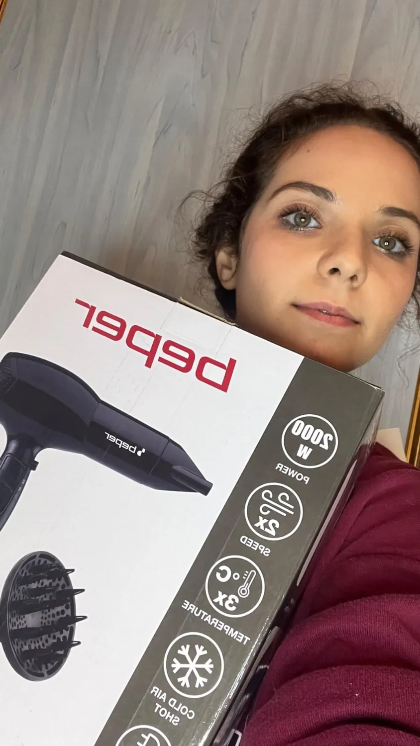 Beper 40.979 sèche-cheveux 2000 W noir diffuseur inclus