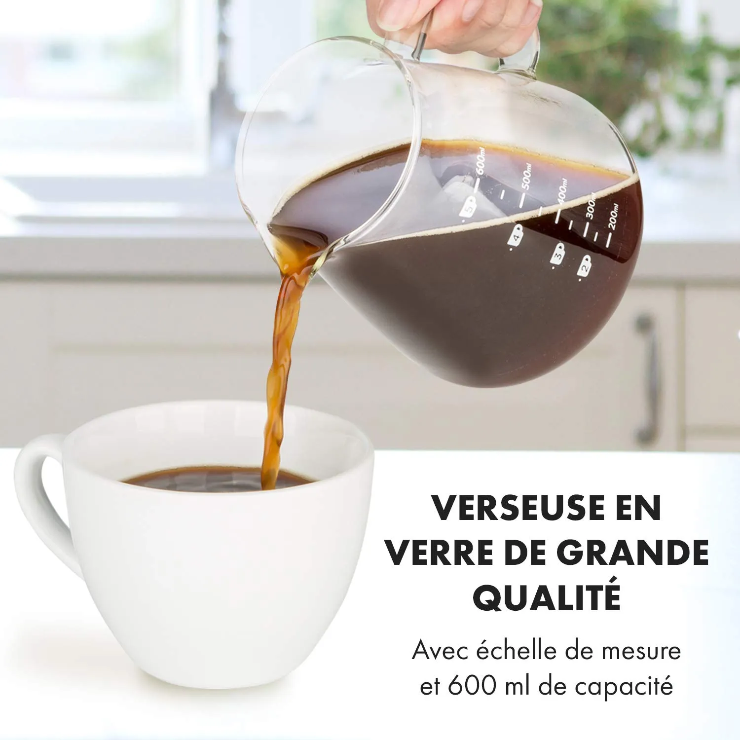 Klarstein Craft Coffee cafetière filtre 600 ml balance