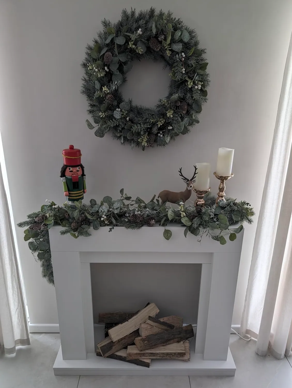 Klarstein Studio Frame corps cheminée blanc MDF