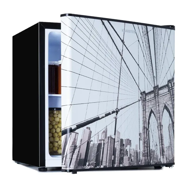 Klarstein CoolArt mini-réfrigérateur 45L design grande ville