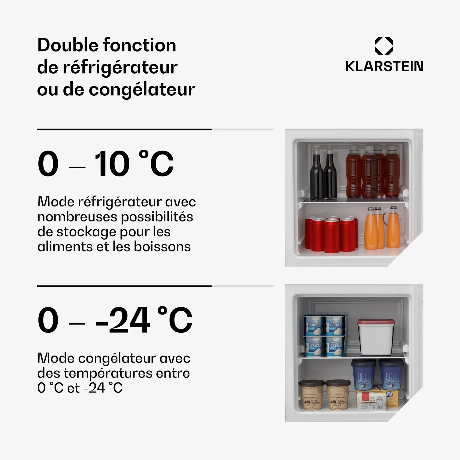 Klarstein Irene mini congélateur 31 L tabletop