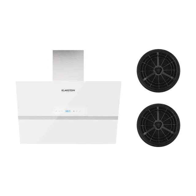 Klarstein Aurea VII hotte murale 90 cm blanc 620 m³/h 195 W