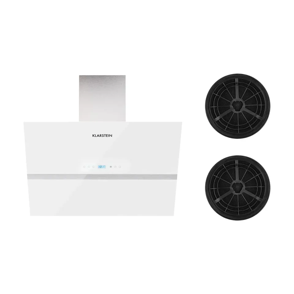 Klarstein Aurea VII hotte murale 90 cm blanc 620 m³/h 195 W