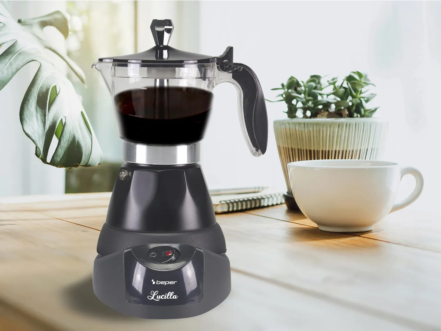 Beper Lucilla BC.040N cafetière moka électrique 3 tasses