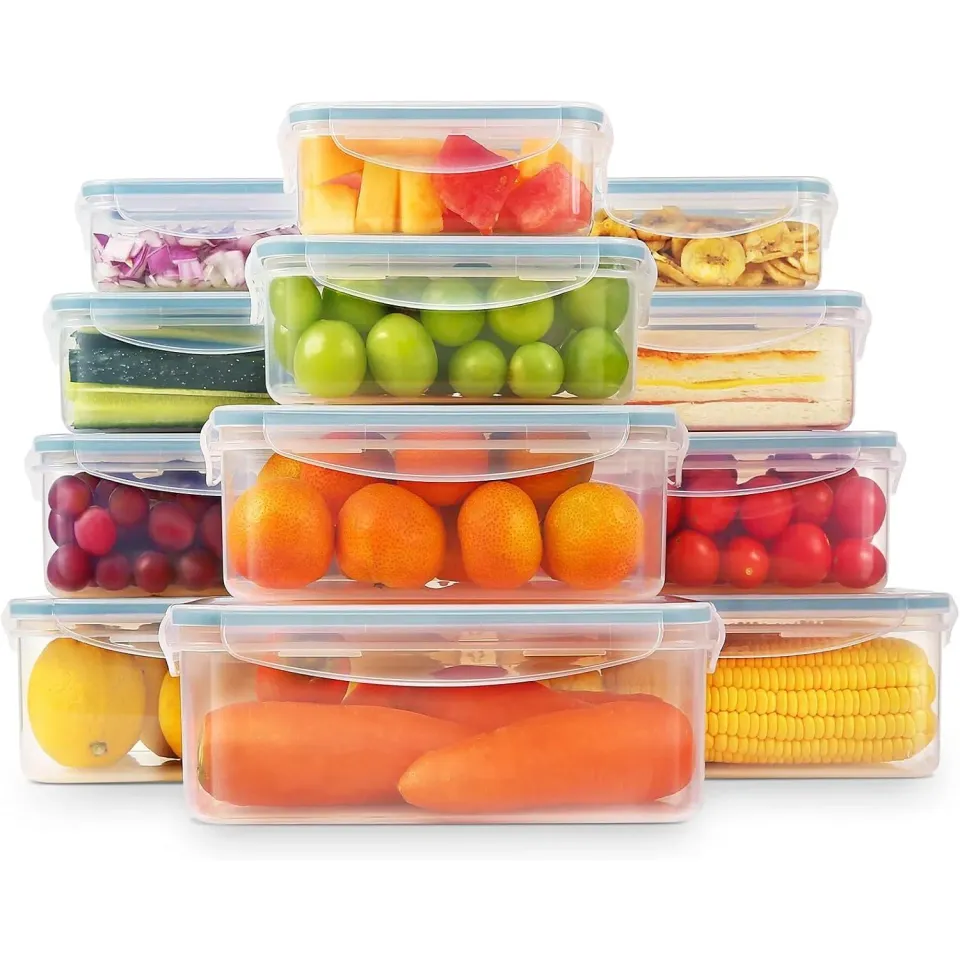 YASHE Boîte Alimentaire Set 12 pièces hermétiques 2,5L