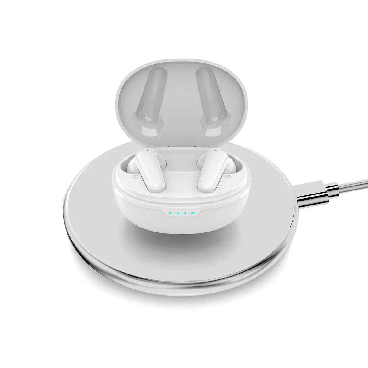 Prixton TWS158 écouteurs bluetooth blancs ANC ENC