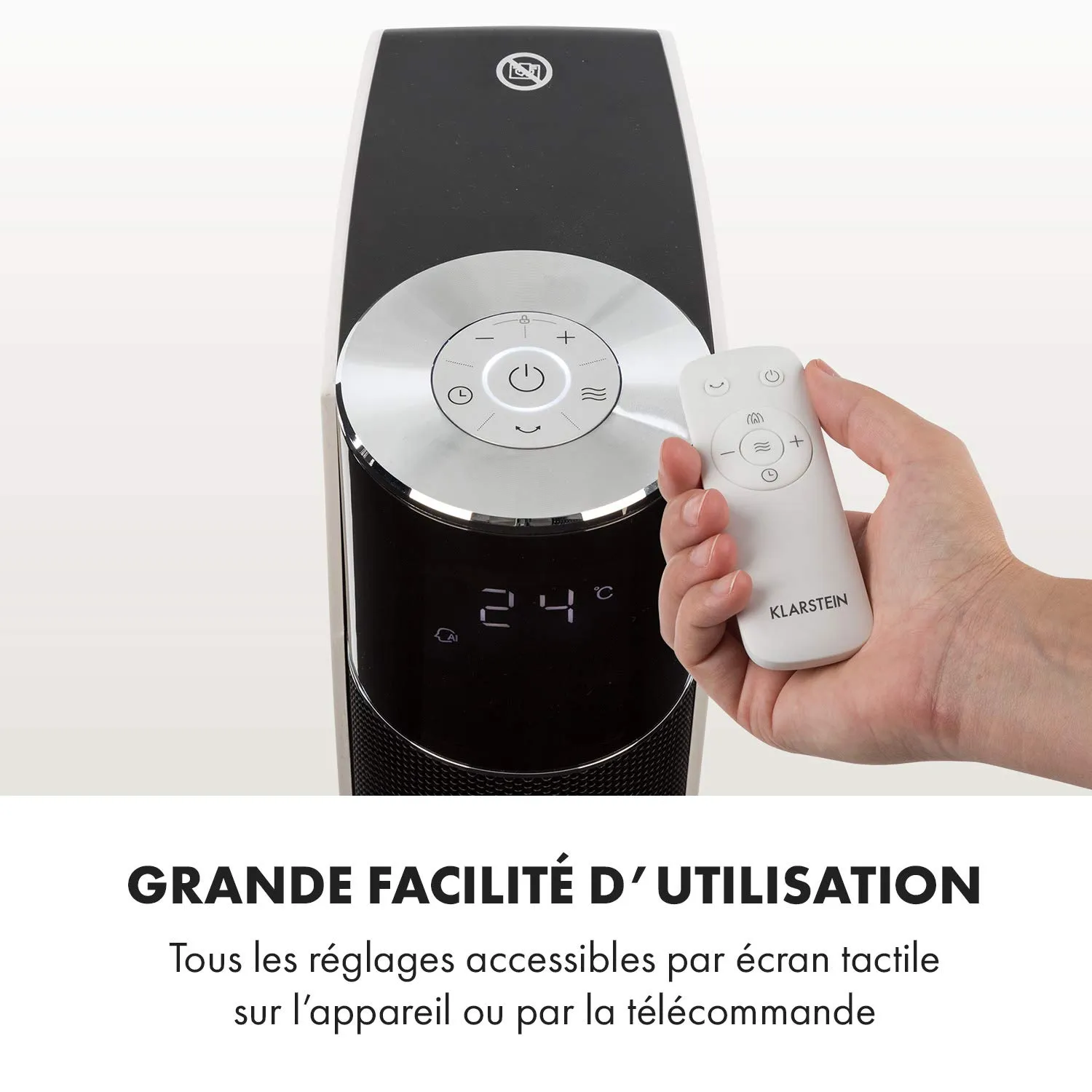Klarstein Hightower Heat Deluxe radiateur colonne céramique 2200W