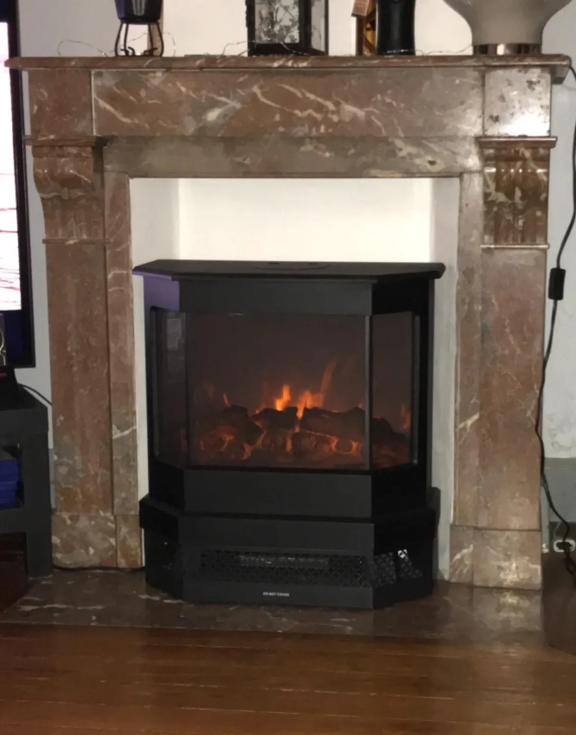 Klarstein Castillo cheminée électrique noire 2000W flammes