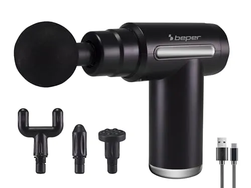 Beper P302MAS002 pistolet de massage noir 6 vitesses