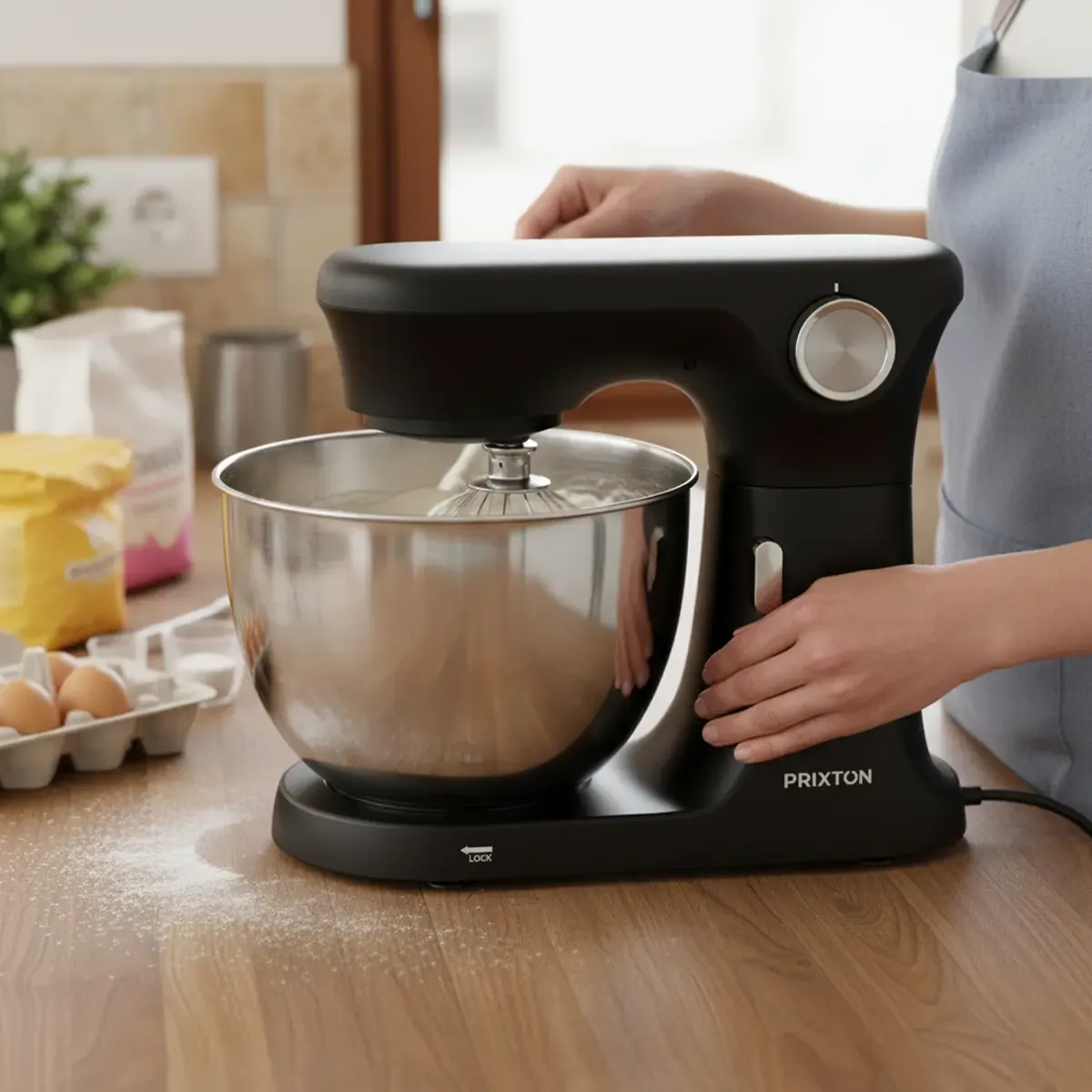 Prixton KR350 robot pâtissier noir 2000 W