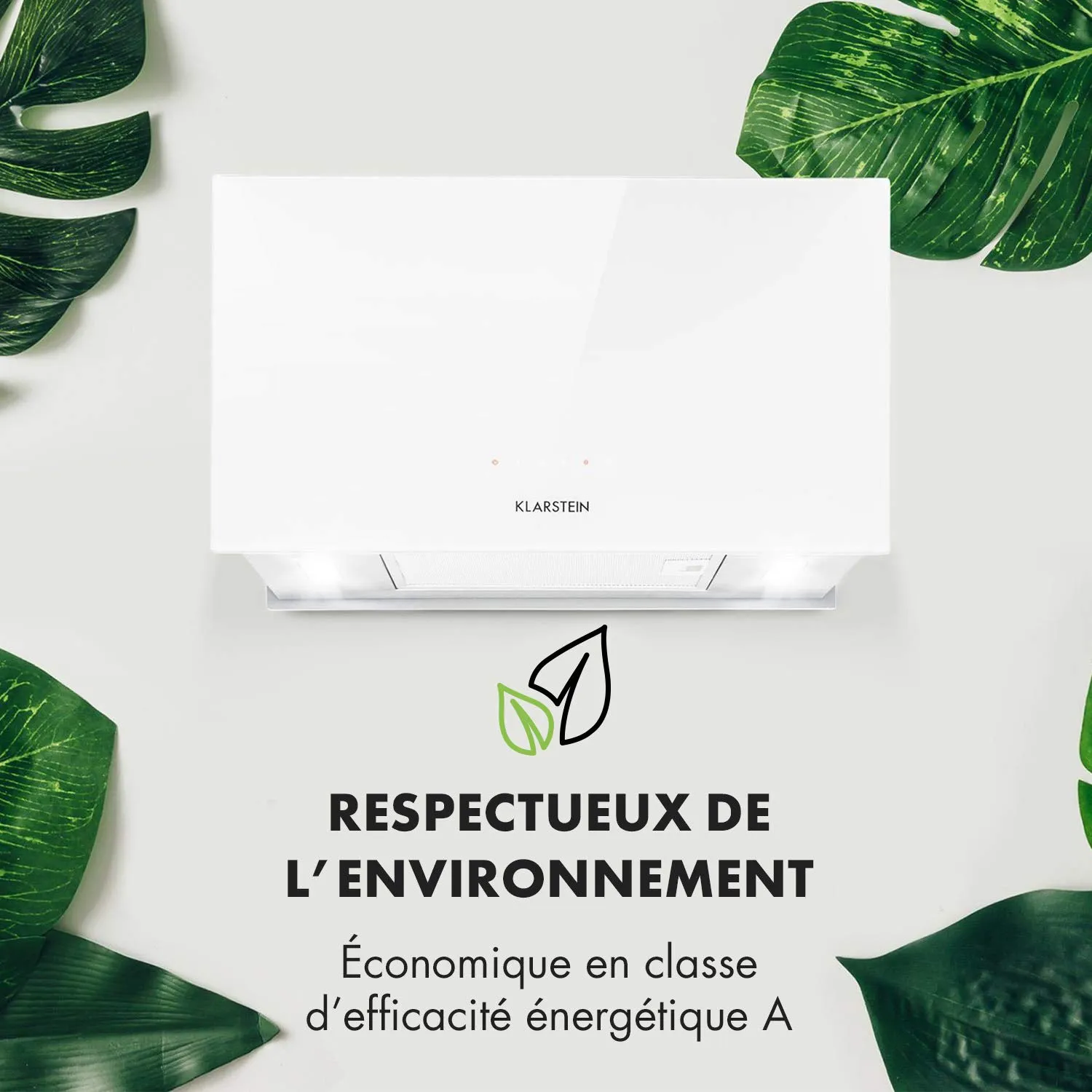 Klarstein hotte îlot suspendue recyclage 577 m³/h