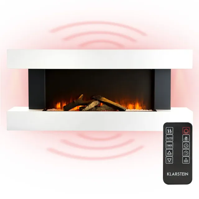 Klarstein Light & Fire 1 cheminée électrique 2000W noir effet flamme