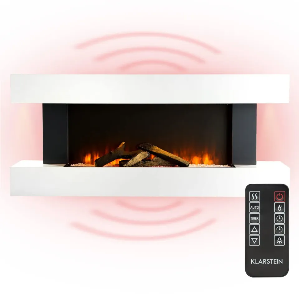 Klarstein Light & Fire 1 cheminée électrique 2000W noir effet flamme