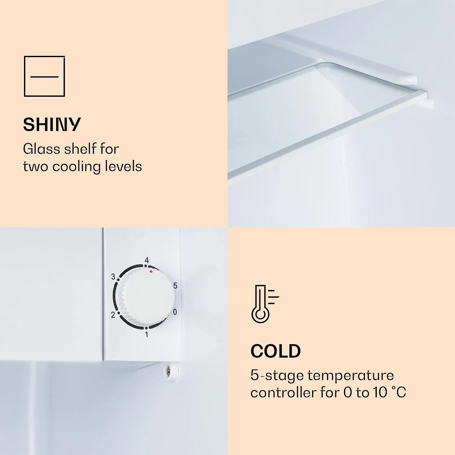Klarstein CoolArt mini-réfrigérateur 45L design grande ville