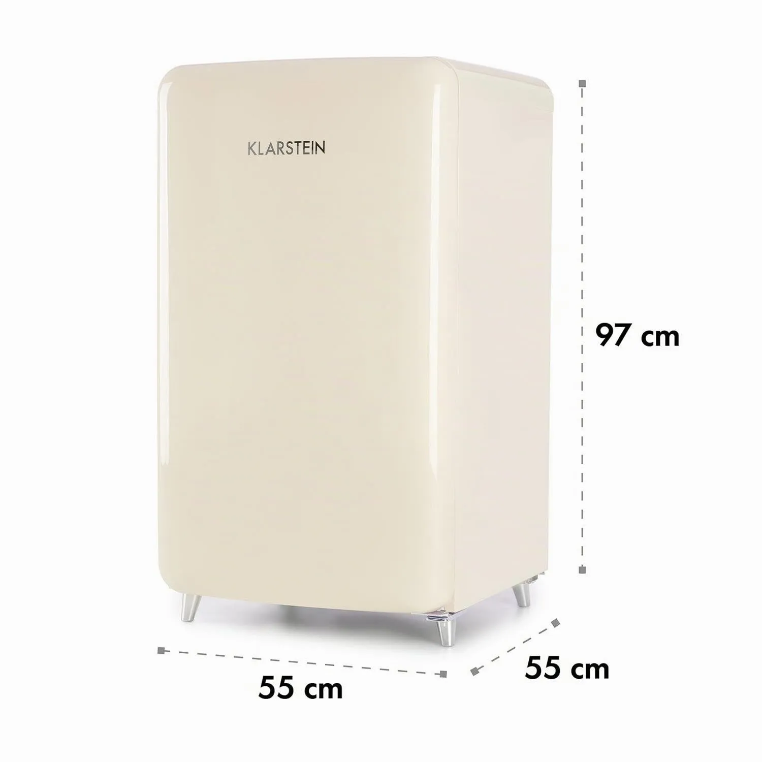 Klarstein Pop Art mini frigo 108 L crème