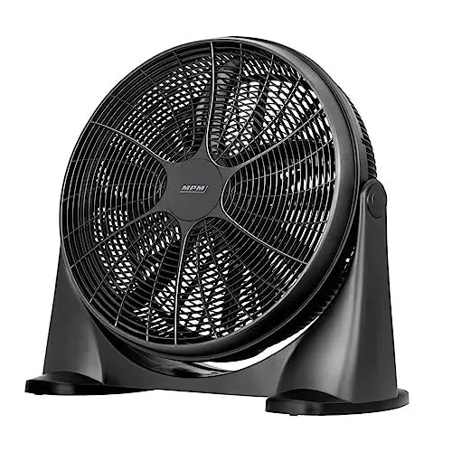 MPM MWP-18 ventilateur de sol noir 53 cm 90 W 3 vitesses