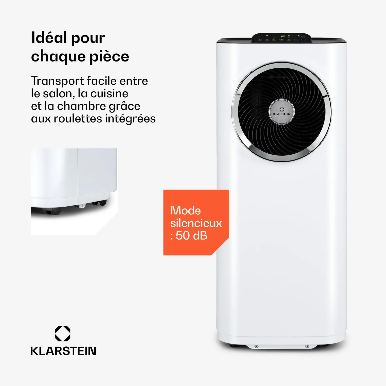 Klarstein Kraftwerk Eco Smart 11 clim mobile blanc 11500