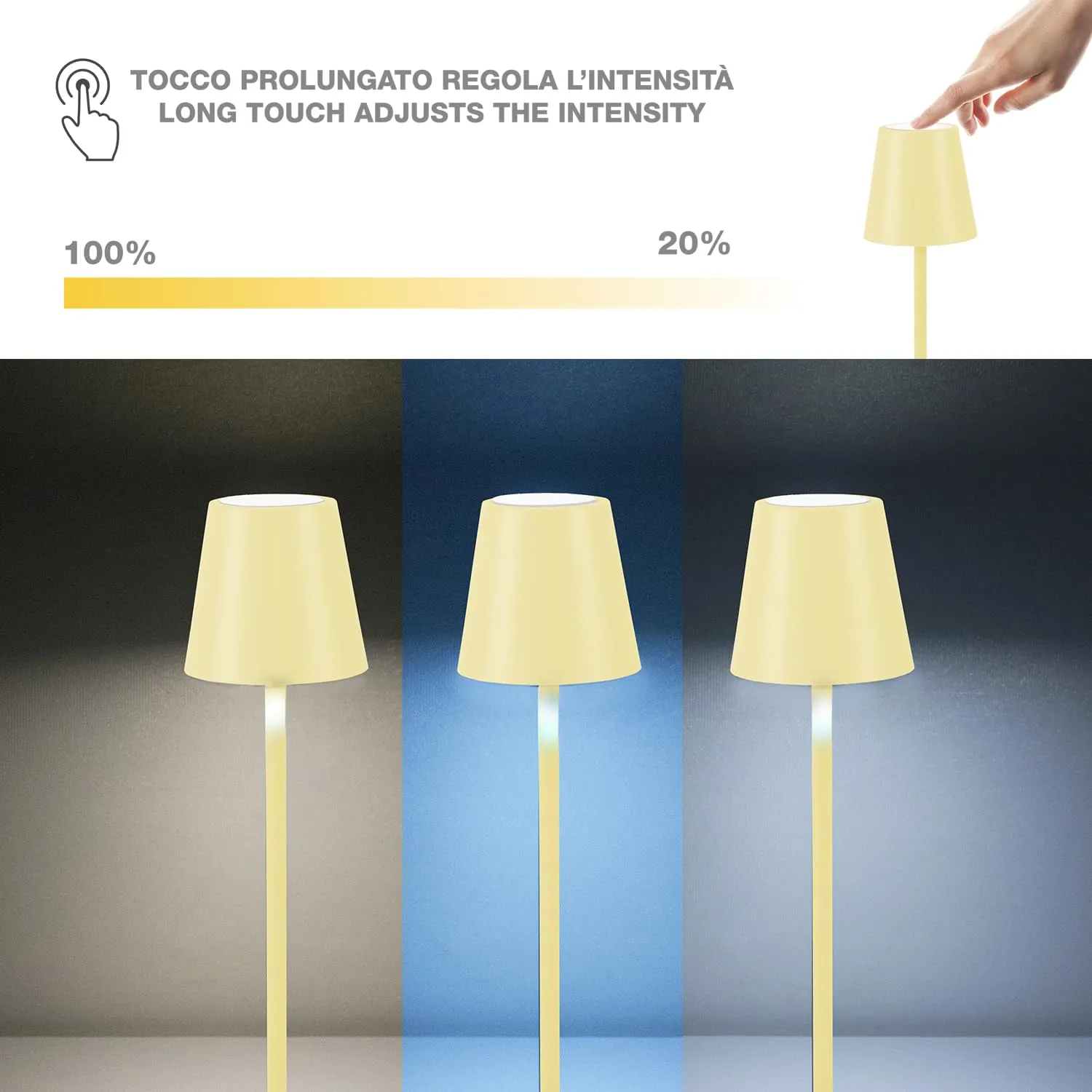 Beper P207ILI207 lampe table rechargeable LED USB