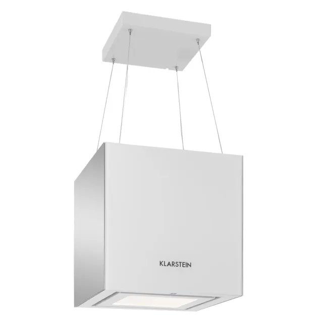 Klarstein Kronleuchter hotte îlot 45 cm blanc 600 m³/h