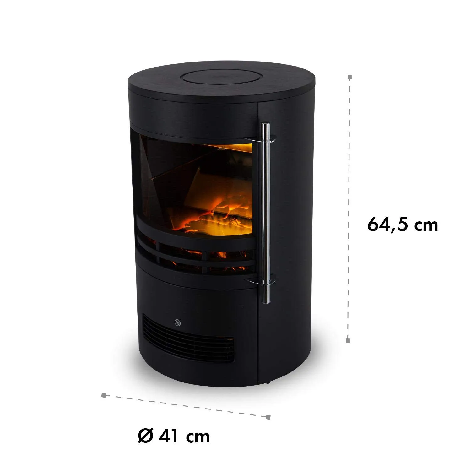 Klarstein Brixen cheminée électrique noire 1800 W