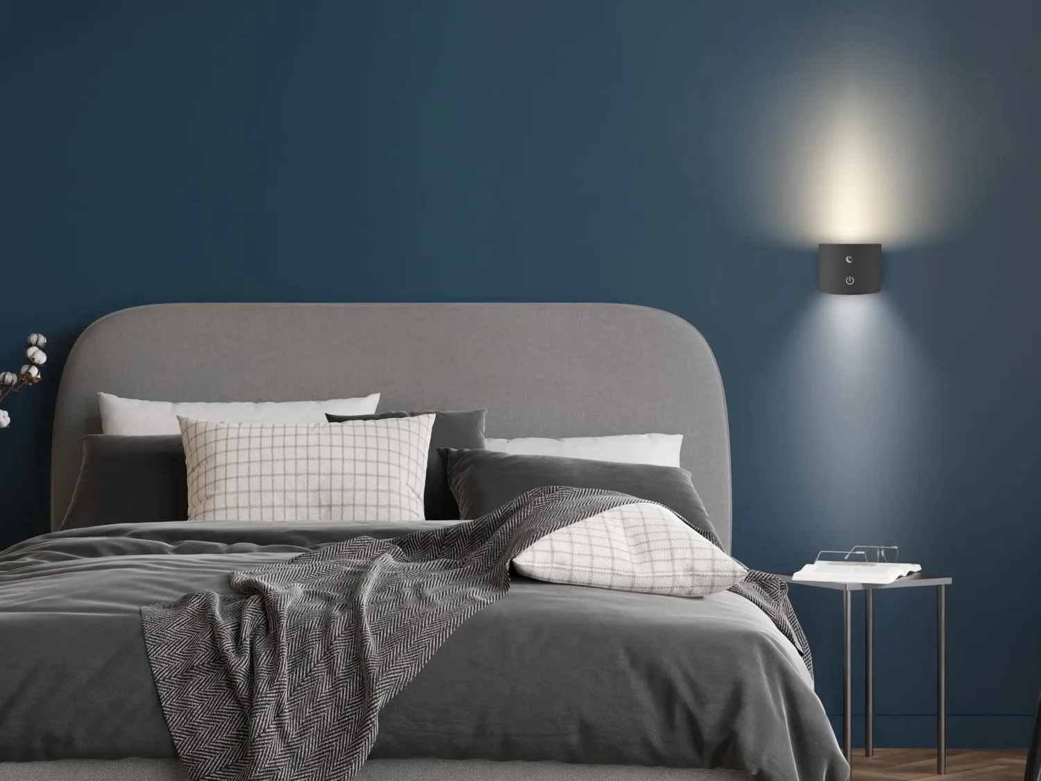 Beper Luminì P201UTP304 lampe tactile noire rechargeable