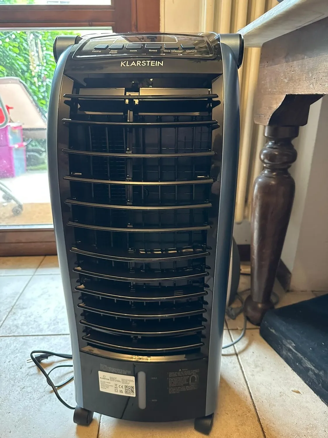 Klarstein Rafraichisseur Air 4 en 1 Climatiseur 6L Ioniseur