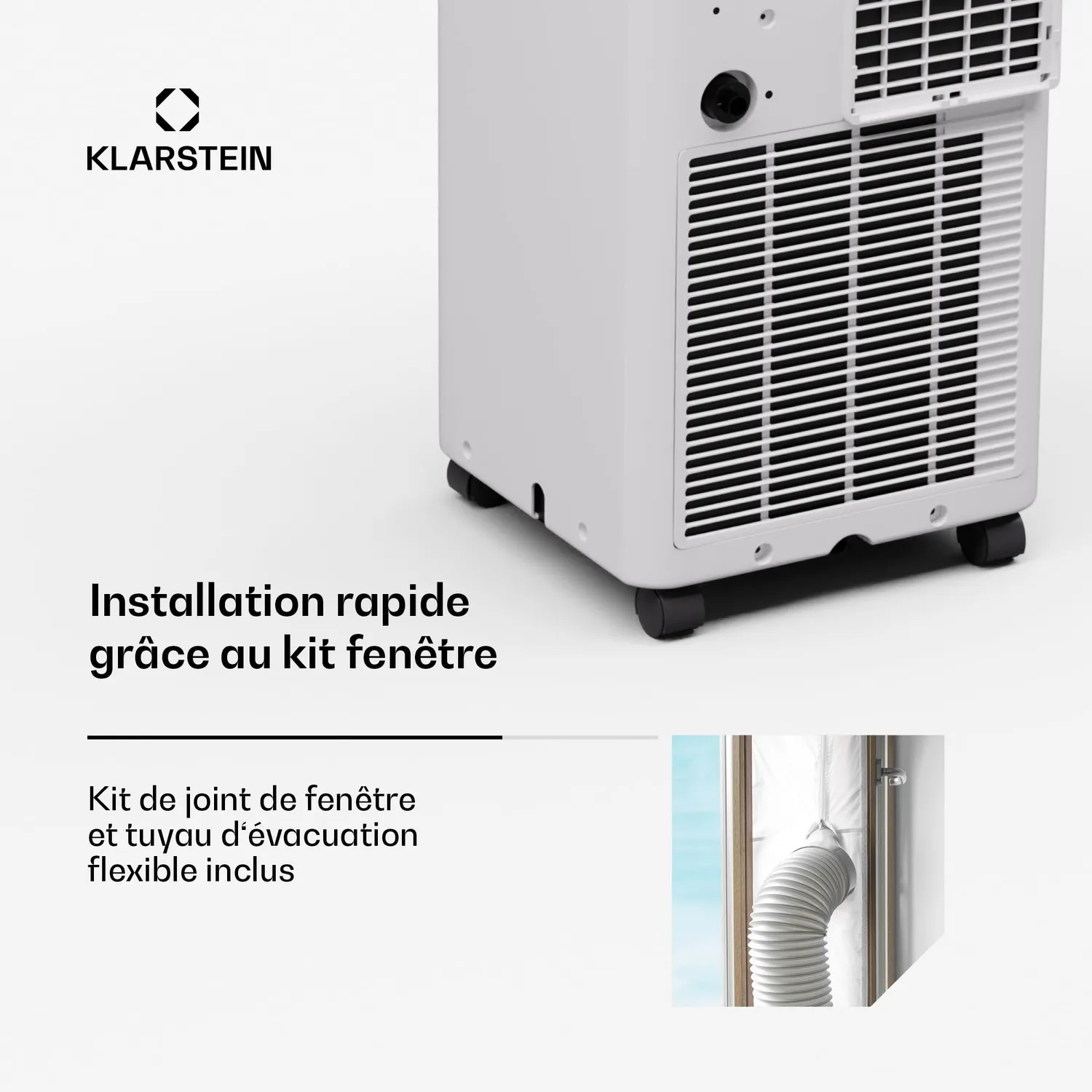 Klarstein Aero Ring climatiseur mobile 7000 BTU blanc 25 m²