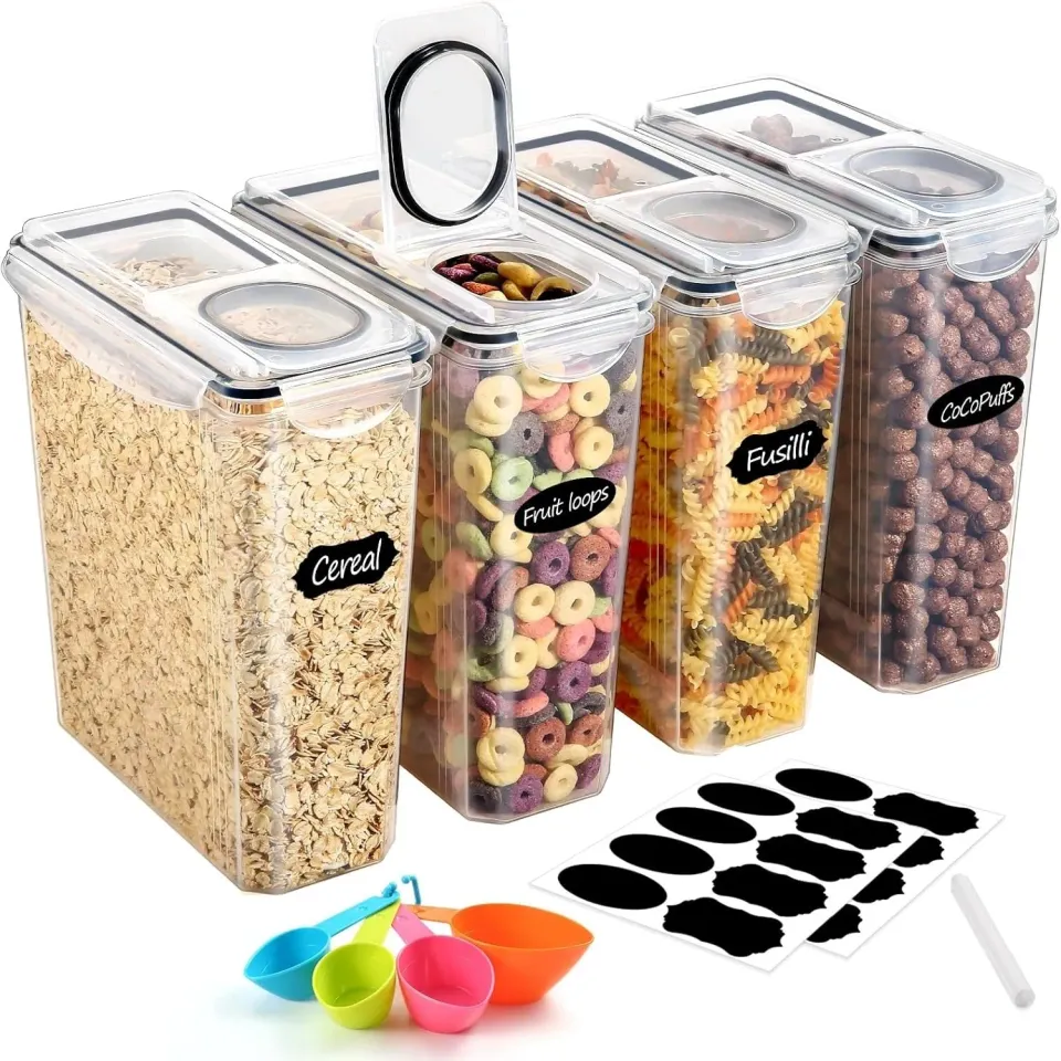 YASHE Boîte Rangement 3,9 L lot de 4 sans BPA