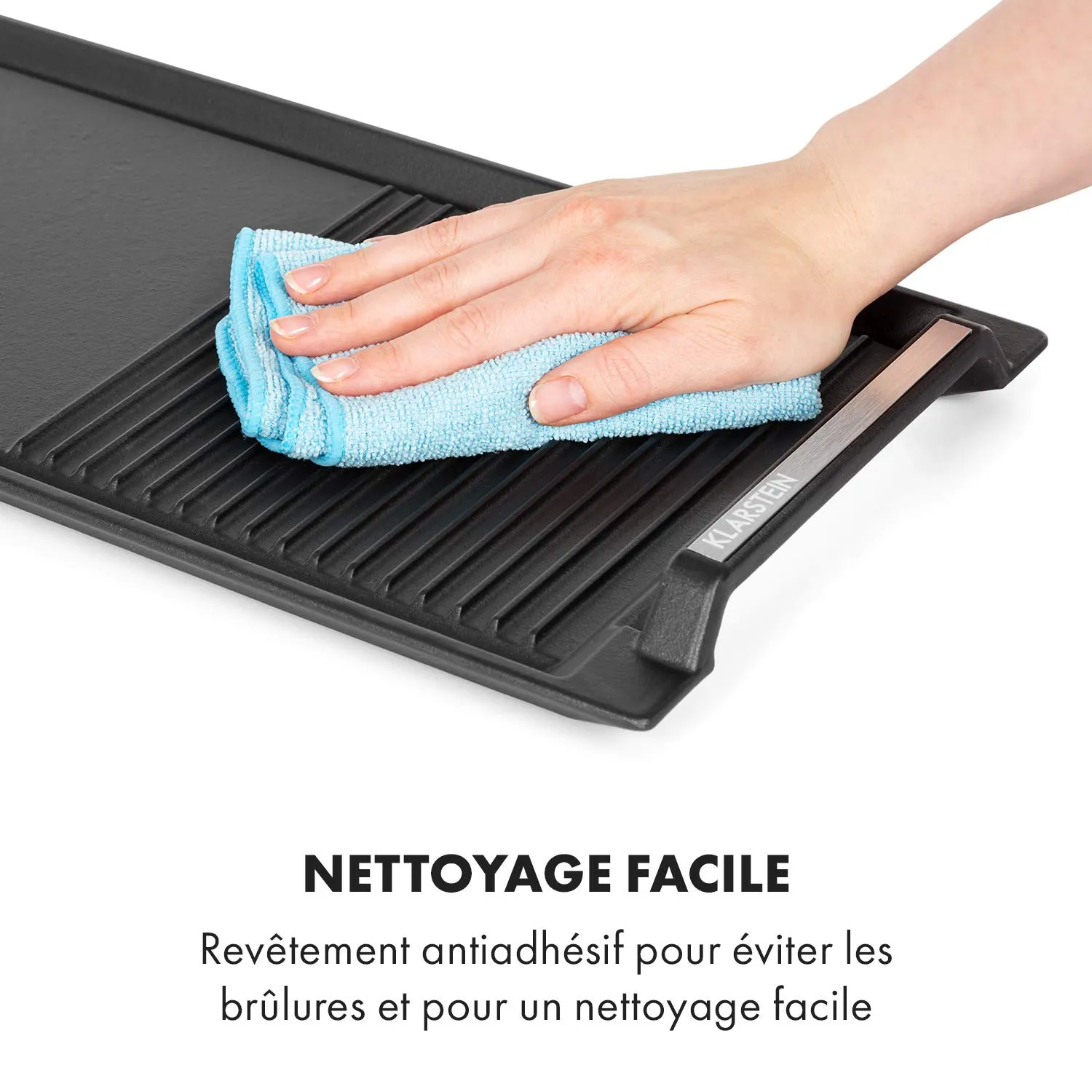 Klarstein Delicatessa plaque grill induction 43,5 x 23 cm antiadhésive
