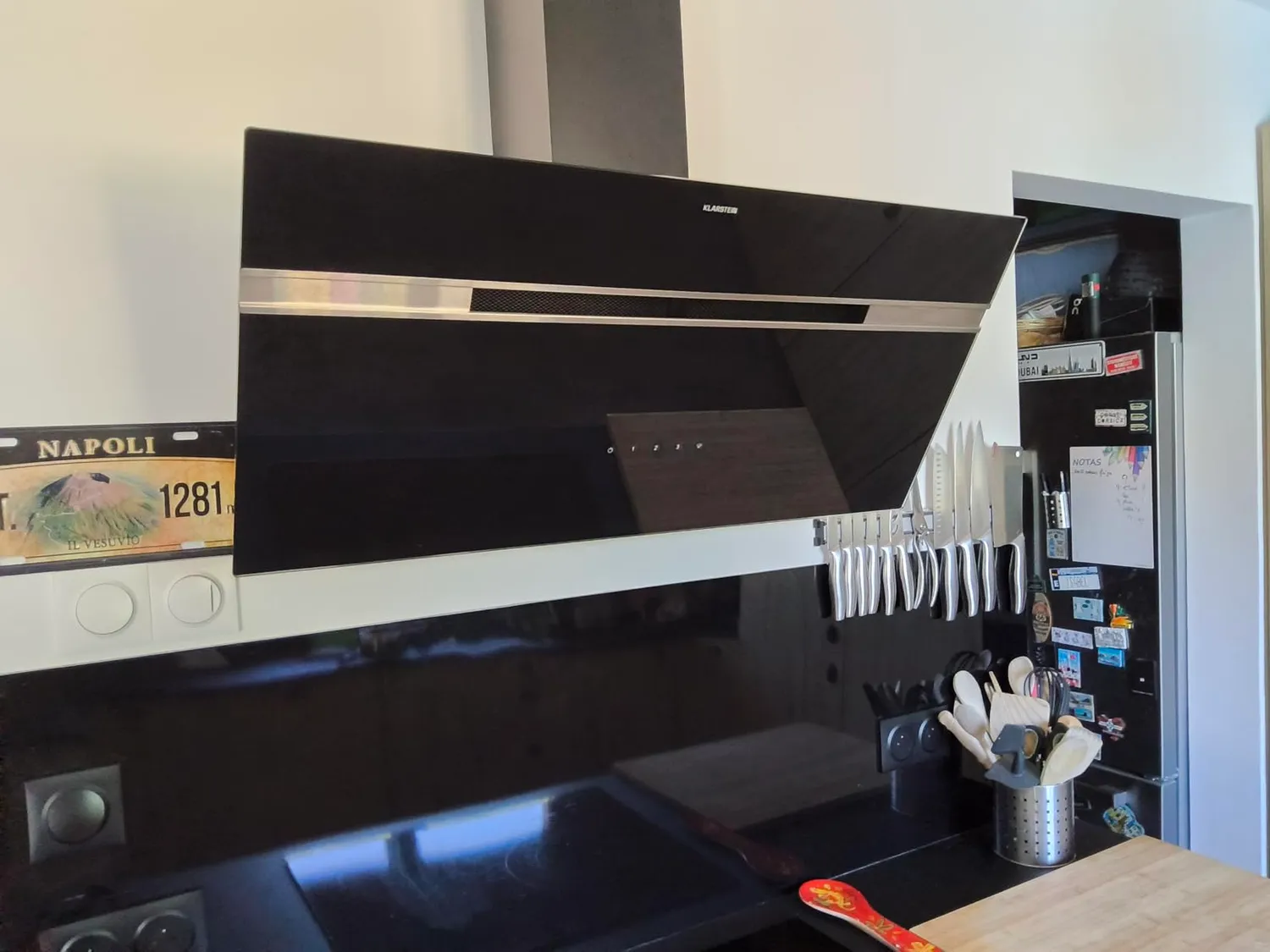 Klarstein Alina 90 hotte aspirante noire 90 cm 615 m³/h