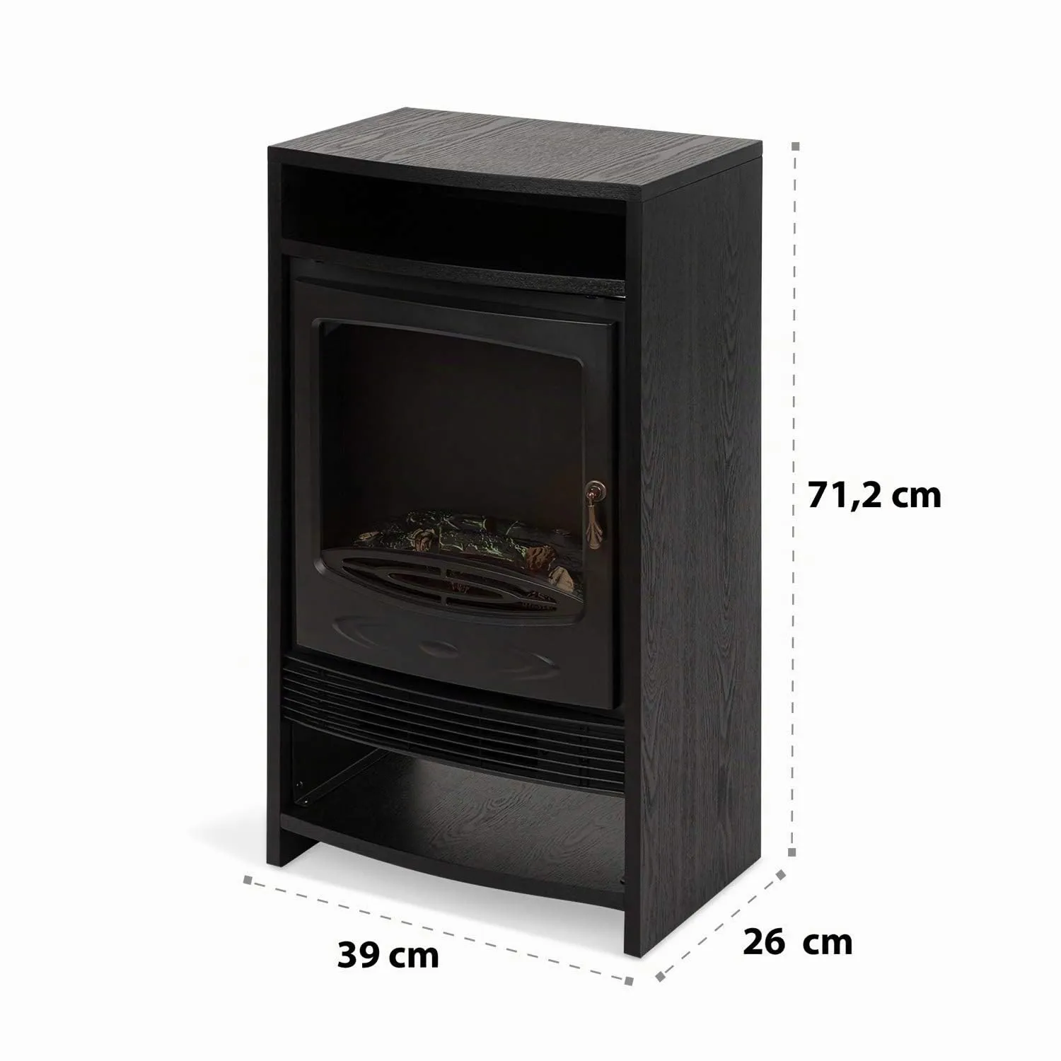 Klarstein Bergamo cheminée électrique 1800 W noire
