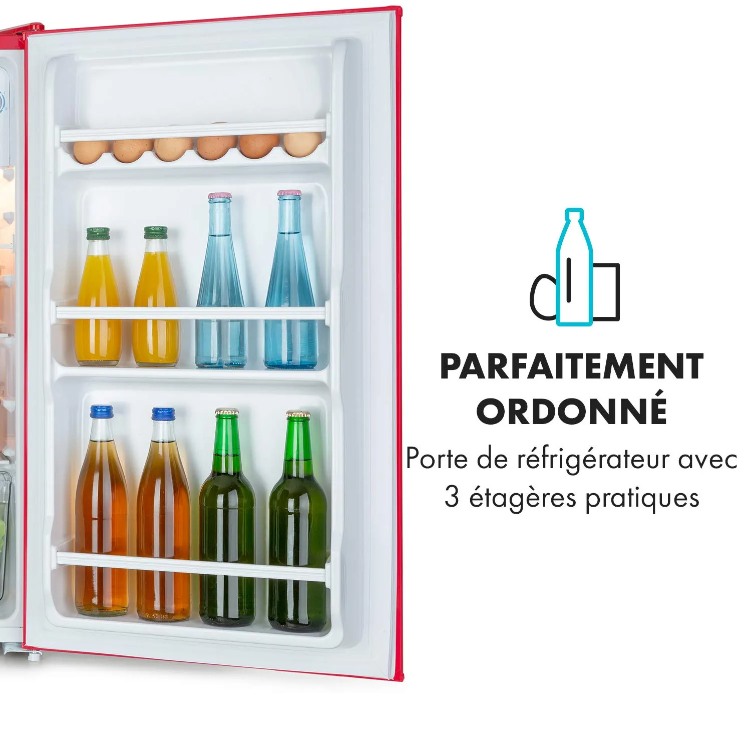 Klarstein Beercracker réfrigérateur 90 L rouge