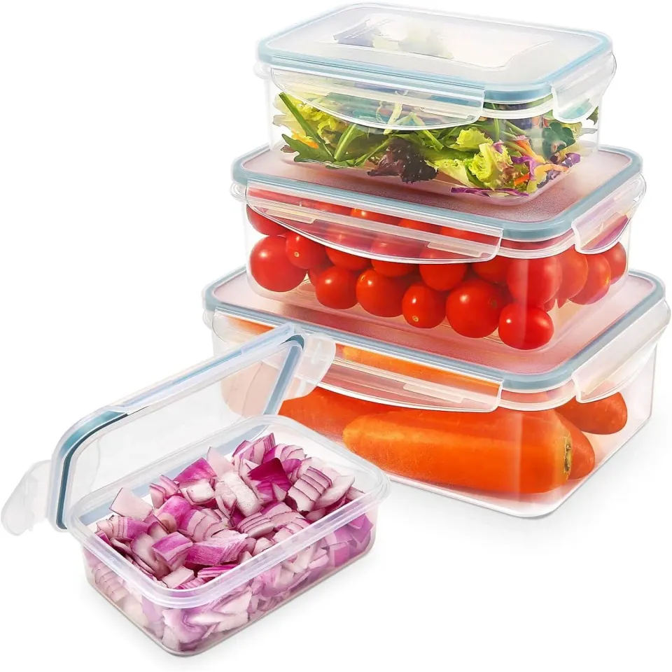 YASHE Set 4 Boîtes Alimentaires Hermétiques 2,5L sans BPA