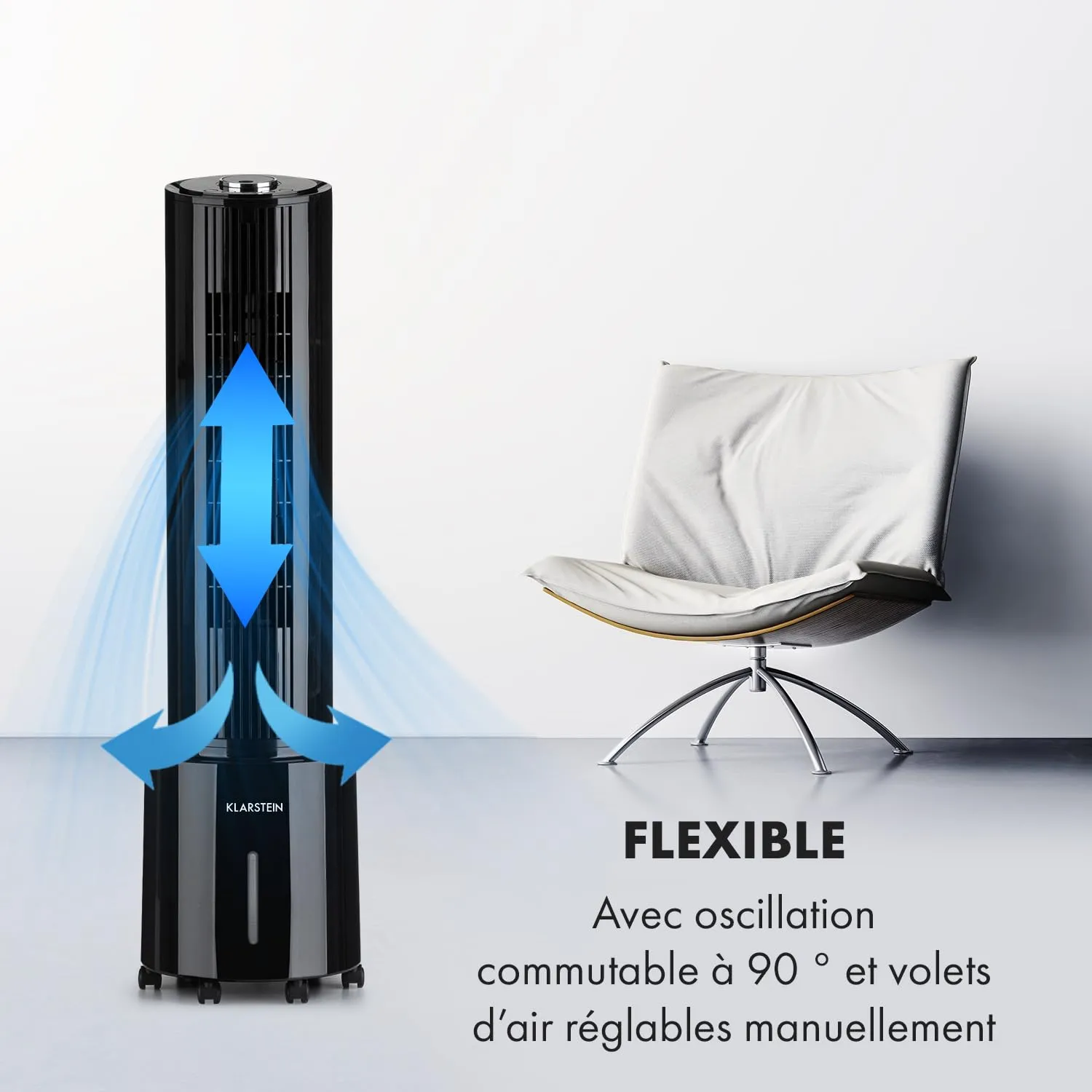 Klarstein climatiseur portable 4 en 1 4 L 45 W