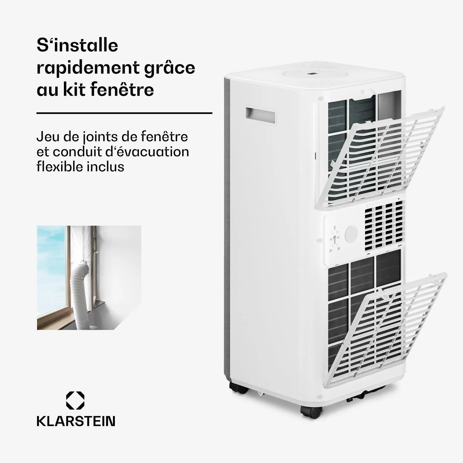 Klarstein AireLux climatiseur mobile 9000 BTU gris 33 m²