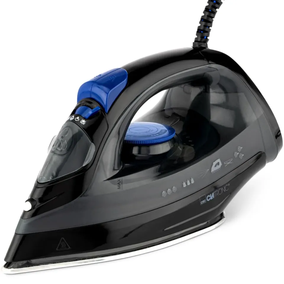 Clatronic DB 3703 fer à repasser vapeur noir bleu