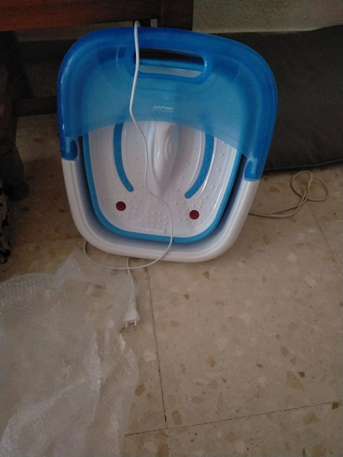 MPM MMS-04 bain de pieds hydromassant pliable 90 W
