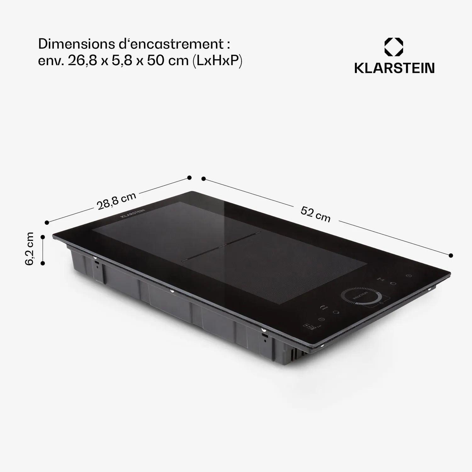 Klarstein Plaque induction 2 feux noire 3500 W Flex