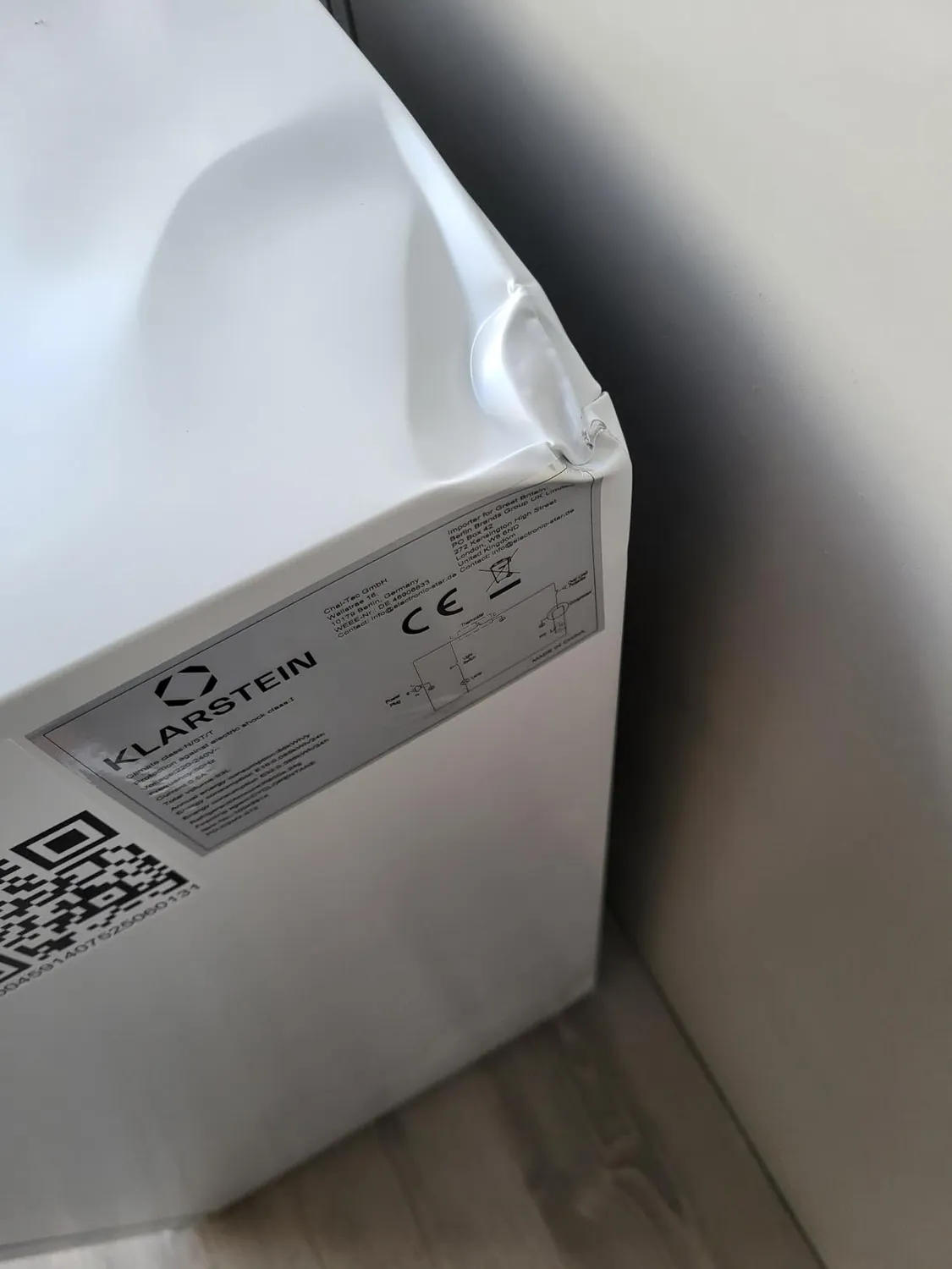 Klarstein 90 L réfrigérateur compact blanc 82 cm