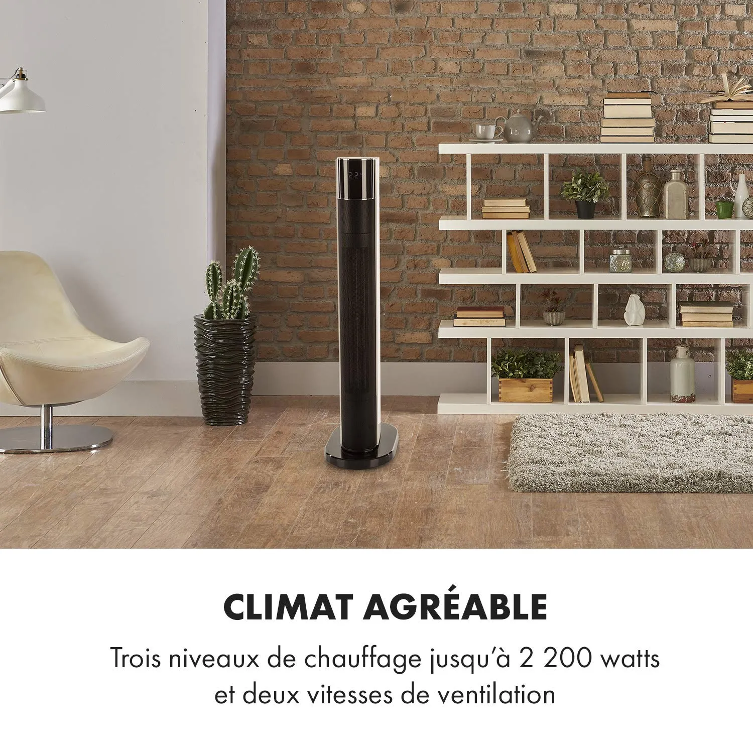 Klarstein Hightower Heat Deluxe radiateur colonne céramique 2200W