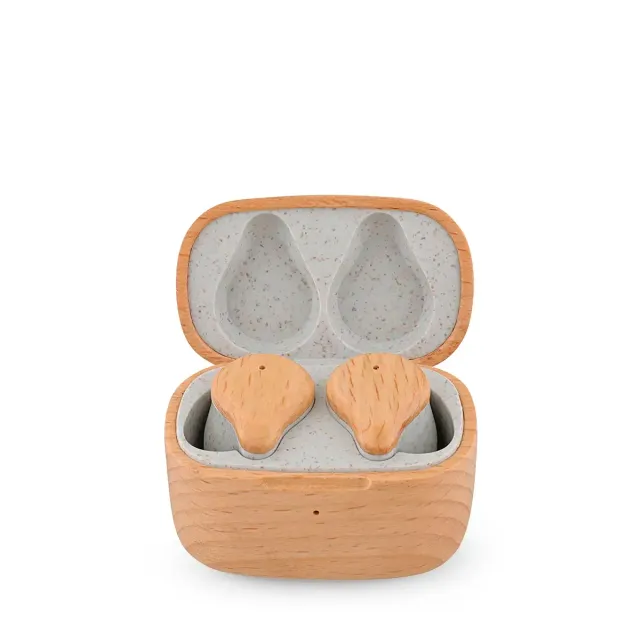 Prixton TWS163 Eco Wood écouteurs sans fil ENC bois