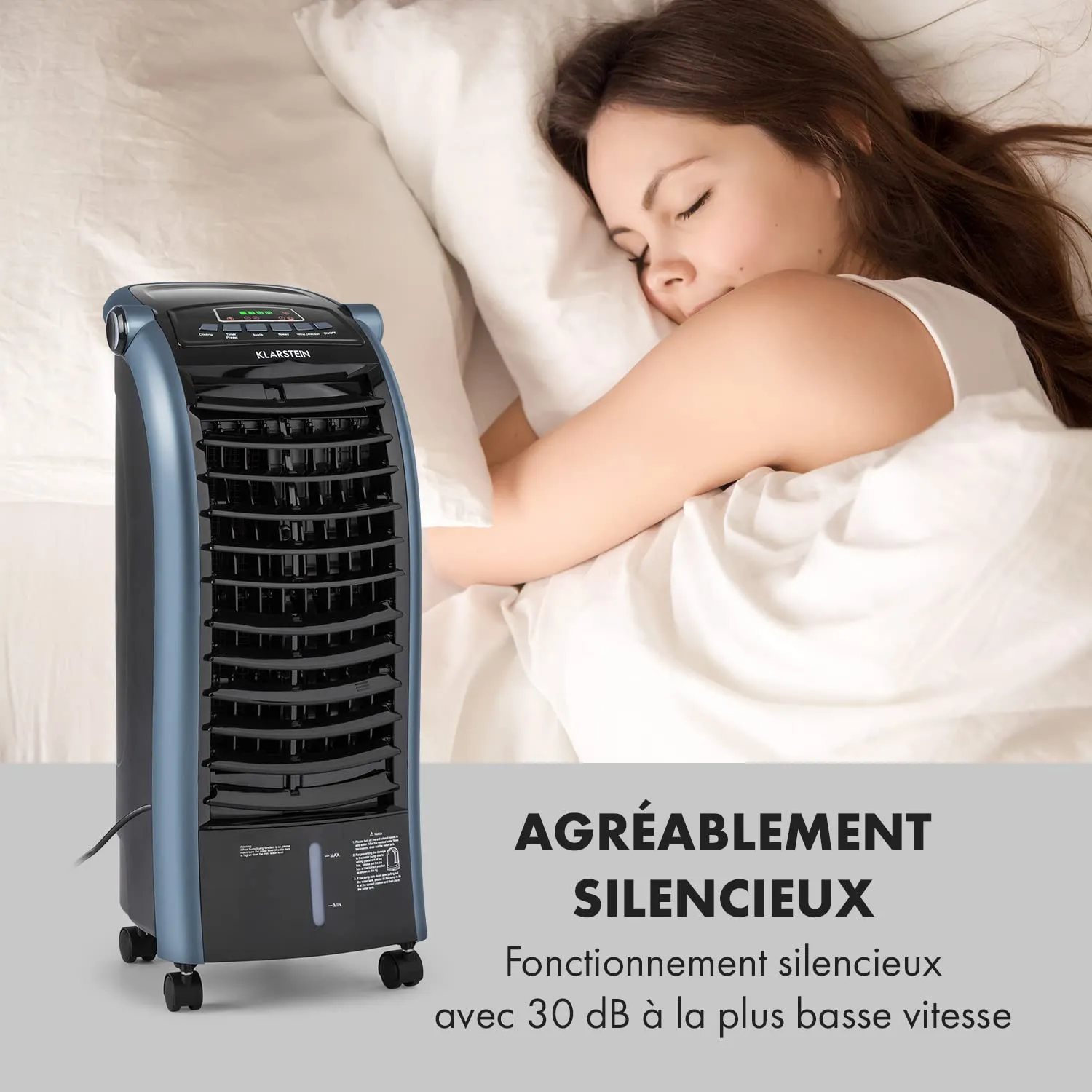 Klarstein Rafraichisseur Air 4 en 1 Climatiseur 6L Ioniseur