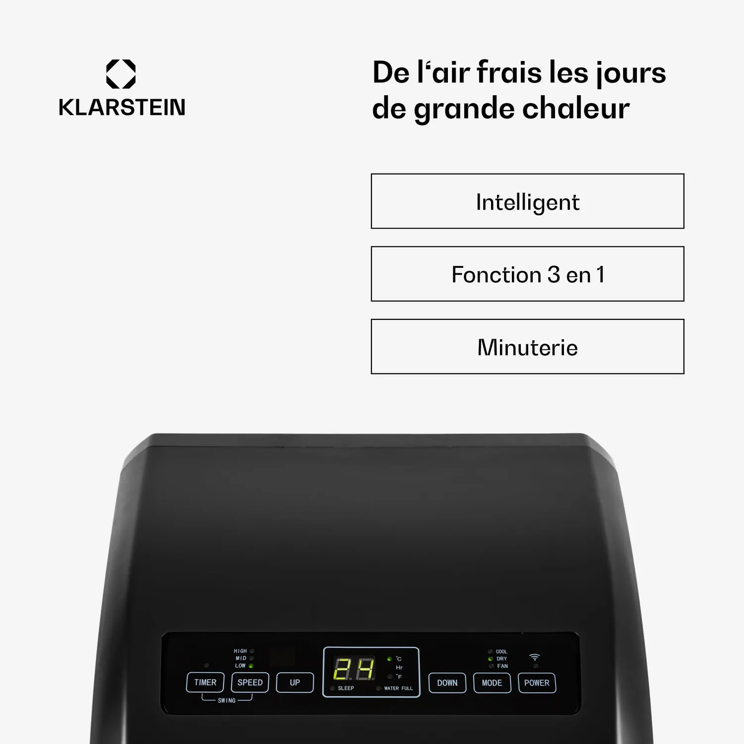 Klarstein climatiseur mobile 10000 BTU 4-en-1 49 m²